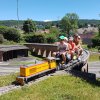 Kinder mit Diabetes als Lokführer unterwegs bei den Modellbahnfreunde in Glattfelden